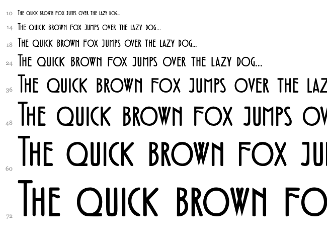 DK Fledermaus font waterfall